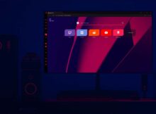 The Opera GX browser on a gaming PC