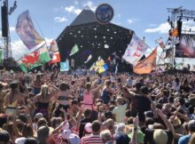 The Pyramid Stage at the Glastonbury Festival held at Worthy Farm, in Pilton, Somerset